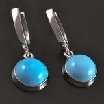 Goldpoint Náušnice v bílém zlatě tyrkysy Váha: 3.50 g