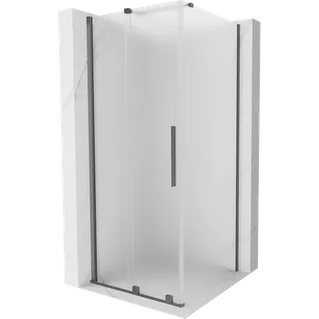 Mexen Velar posuvná sprchová kabina 90 x 90 cm, matná, gun metal - 871-090-090-31-95 Sprchové kouty