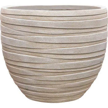 Květináč Baq Tornado Couple Beige Ø 36 cm / V 32 cm