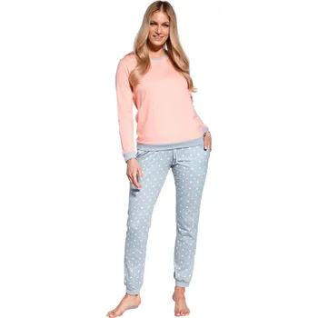 Dámské noční prádlo Brožované pyžamo pro ženy Meggie, broskvová XXL i41_9999932667_2:broskvová_3:XXL_