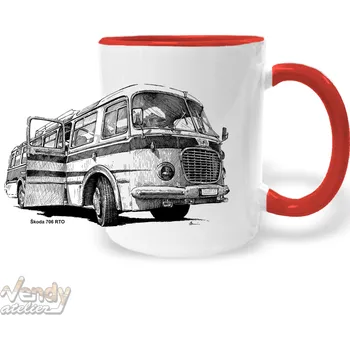 Hrnek - Legendární autobus Barva: Červená