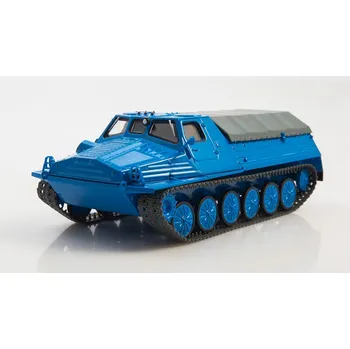 autíčko GT-T Pásový transportér 1:43 - Avtoistoria GT T tahač - kovový model tanku