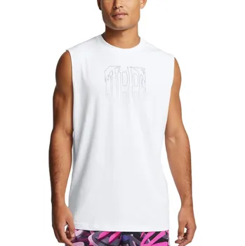 Pánské tílko Tílko Under Armour Curry SLVS Tee-WHT 1387099-100 Velikost S