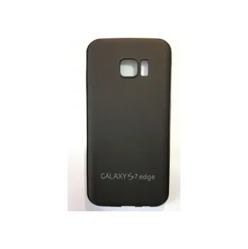 Náhradní kryt pro mobilní telefon Samsung Galaxy S7 Edge - Černý zadní kryt baterie s hliníkovým rámečkem