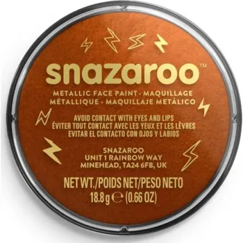 Karnevalový doplněk SNAZAROO Barva na obličej Metalická Měděná (Electric Copper) 18ml 160207