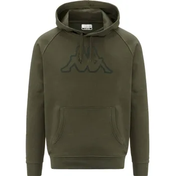 Pánská mikina Kappa LOGO ZAIVER mikina olivově zelená M