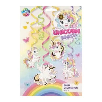 Party dekorace Dekorace závěsná jednorožec 6ks