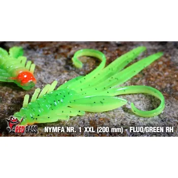 Umělá nástraha Nymfa Redbass Nr. 1 XXL 200 mm Fluo/Green RH UV