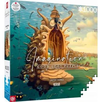 Puzzle Představivost Puzzle: Jacek Yerka Přístav 1000 prvků