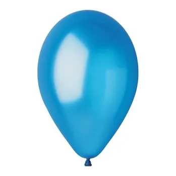 Balónek Metalické balonky modré 30 cm - 50 ks