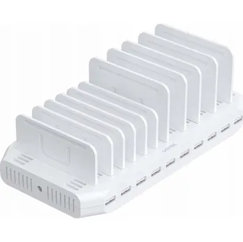 UNITEK NABÍJECÍ STANICE 10X USB 2,4A 60W BÍLÁ
