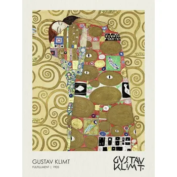 Plakát Plakát, Obraz - Fulfillment (Lovers) 1905, Gustav Klimt