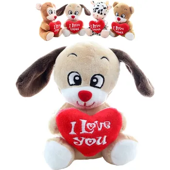 plyšák PLYŠ Zvířátko se srdíčkem I Love You 4 druhy *PLYŠOVÉ HRAČKY* | 52509