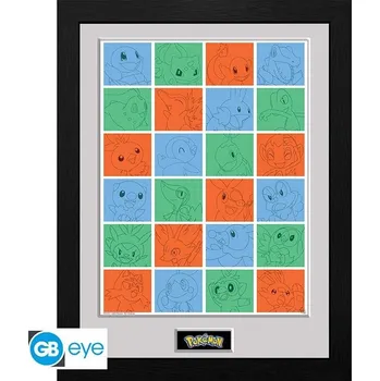 Plakát Pokémon Zarámovaný plakát 30 x 40 cm