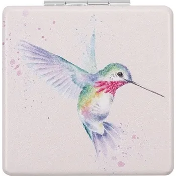 Kosmetické zrcátko Kapesní zrcátko Wrendale Designs "Wisteria Wishes" - Kolibřík