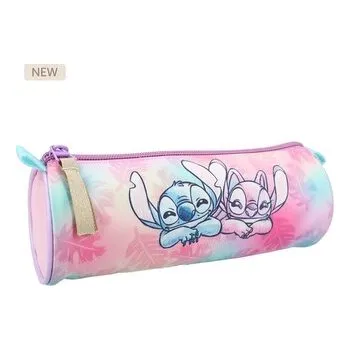 Set školních potřeb Piórnik okrągły Stitch pink