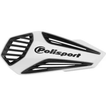 Motodoplněk Chrániče páček POLISPORT MX AIR s univerzální montážní sadou na řidítka White / Black
