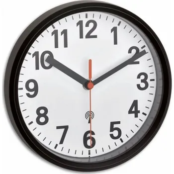 TFA 60.3538.01 - Nástěnné hodiny řízené rádiovým signálem - černé TFA60.3538.01