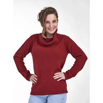 Dámský svetr Dámský velký rolák Kašmír Skořicová XXXL