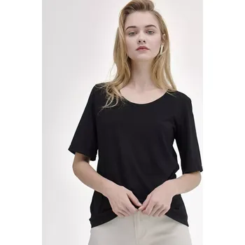 Dámské tričko Dámské tričko Merino Basic 140 Černá XS