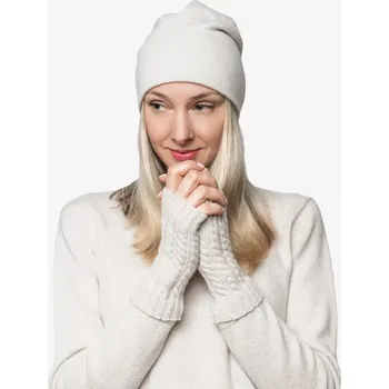 Rukavice Dámské návleky Kašmír Béžová Univerzální