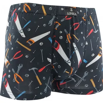 Boxerky Boxerky pánské Lonka Kevin IMAGE Nářadí - černé, M