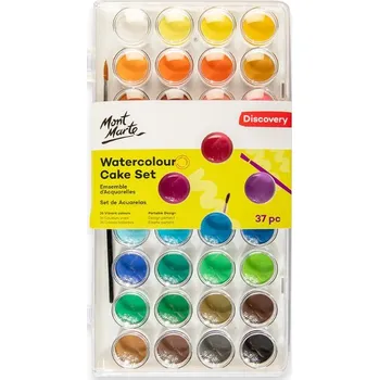 Vodová barva Mont Marte pmhs0038 Vodové barvy 20 mm sada 36 barev se štětcem