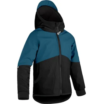 Chlapecká bunda dětská softshellová bunda s fleecem Unuo Basic Černá, kobaltová Velikost boty (EU): 116/122