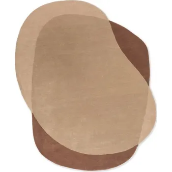 Koberec Designový vlněný koberec B&C Element moore caramel 087801 Brink & Campman 140 x 184