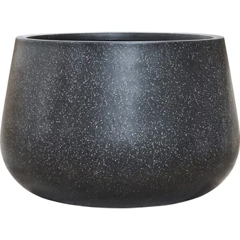 Květináč Baq Terrazzo Darcy Black Ø 38 cm / V 32 cm