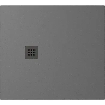 Sprchová vanička Treneca 110x100 vanička z litého mramoru, řezatelná, obdélníková, šedá mat 84312.31