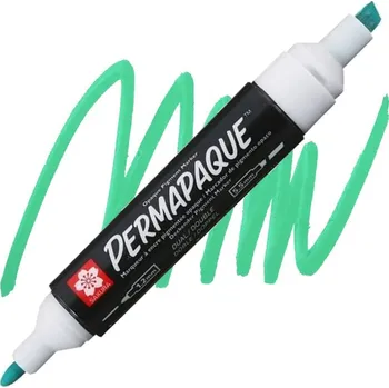 Kancelář Permanentní popisovač SAKURA Permapaque oboustranný, zelený