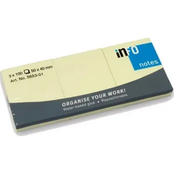 Samolepící bloček Samolepicí bloček 3x100ls žlutý