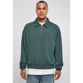 Pánská mikina Shirt Collar Crew - bottlegreen XL