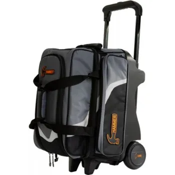 Taška na bowlingovou kouli TAŠKA NA 2 KOULE NA KOLEČKÁCH DELUXE BÍLÁ