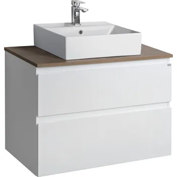 Koupelnový nábytek AQUALINE - ALTAIR sestava koupelnového nábytku, š. 87,1 cm, bílá/dub emporio AI290-01