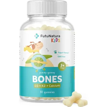 FutuNatura Kids BONES - Gumové bonbony na podporu kostí, 30 ks