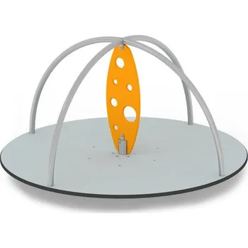 Dětské hřiště Playground System Kolotoč z nerezu Swing s HPL podestou - 14055