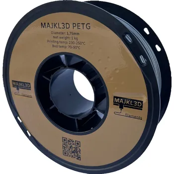 Filament Majkl3D-Filaments PETG 1.75mm 1kg | Stříbrná