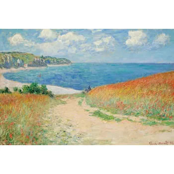 Plakát Plakát, Obraz - Path Through the Corn at Pourville (1882), Claude Monet