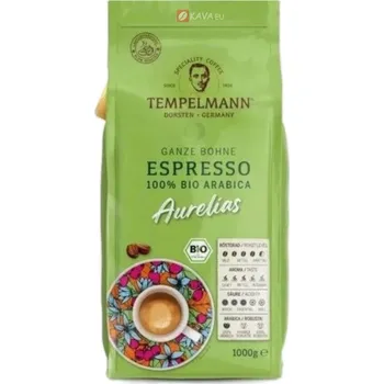 Káva Tempelmann Aurelias BIO Espresso zrnková káva 1kg