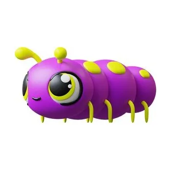 Hračka pro nejmenší JIGGLY BUGS Housenka fialová