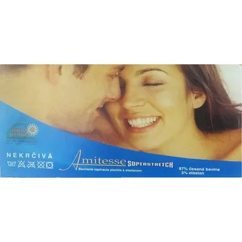 Prostěradlo Plachta ložní vanilková superstretch EMI: Prostěradlo 180x200