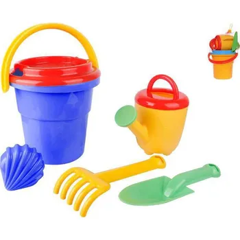 Hračka na písek Sada na písek 6 ks s kbelíkem 18 cm 12 m+