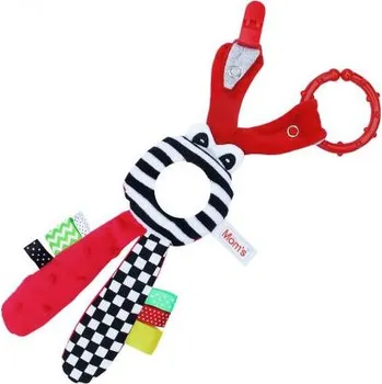 Hračka pro nejmenší Hencz Toys Edukační hračka Hencz s chrastítkem - červený zajíček