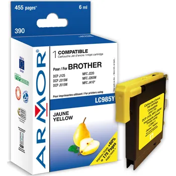 Cartridge Brother LC-985Y - LC985Y kompatibilní žlutá Armor