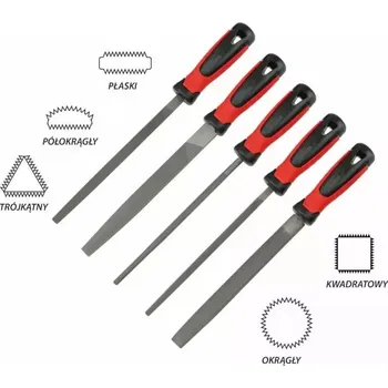 Sada pilníků na kov 200mm, 5ks.