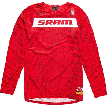 cyklistický dres Dres Troy Lee Designs SKYLINE AIR LS SRAM ROOTS FIERY RED (34549800), M