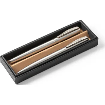 ELLA. Sada válečku a kuličkového pera s tělem z nerezové oceli (53 r