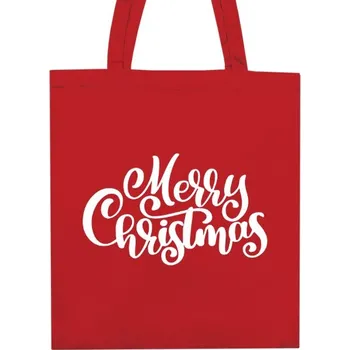 Nákupní taška unisex s potiskem Merry Christmas